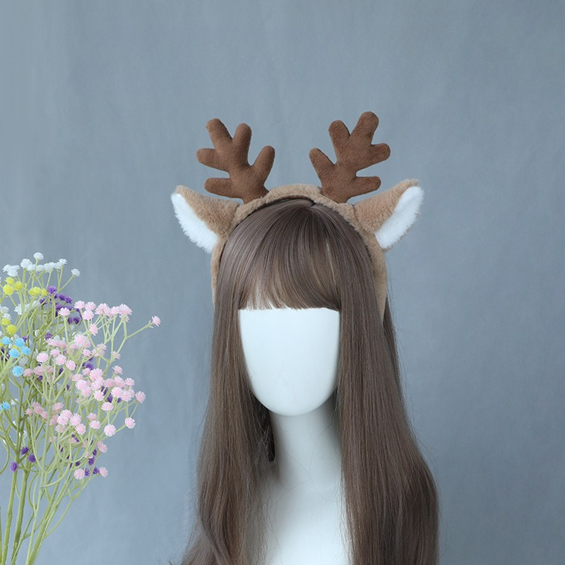 Reindeer Antlers Headband - Noel Kostüm Kafa Bandı Ren Geyiği