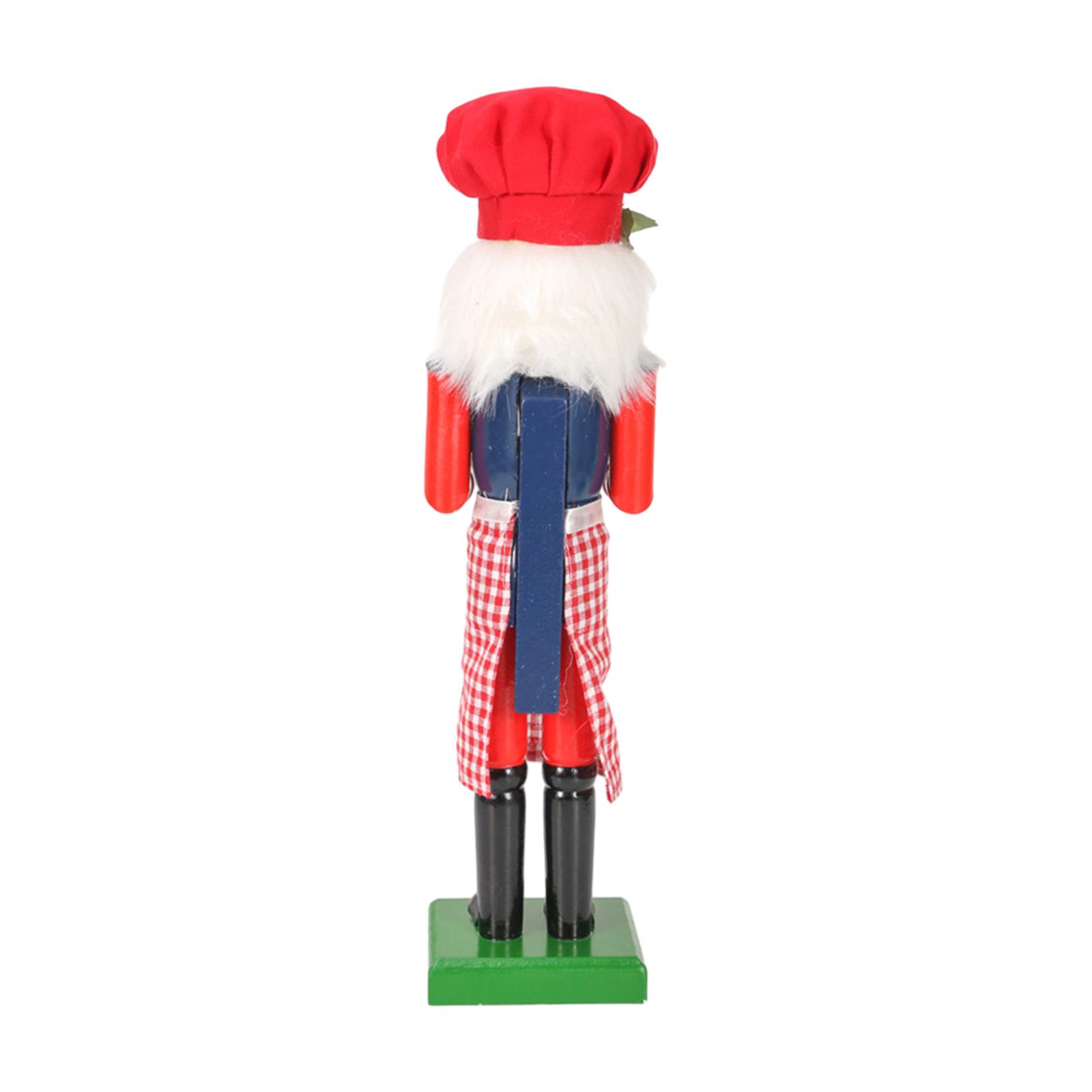 Nutcracker Figurine - 36 cm Ahşap Fındıkkıran Süs Figürü,