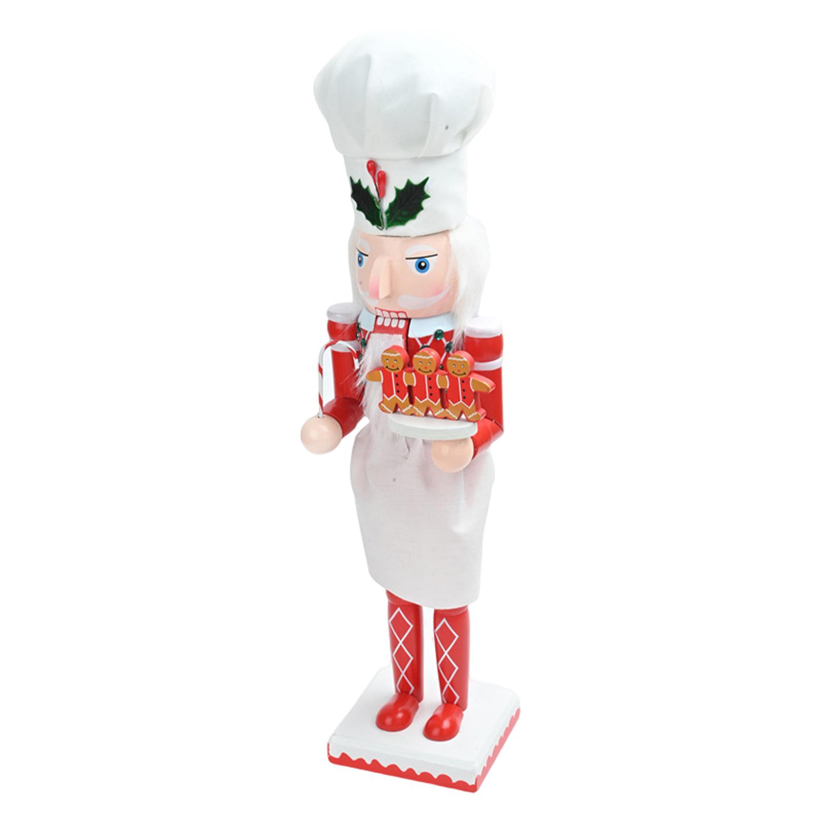 Nutcracker Figurine - Noel Temalı Fındıkkıran Ahşap Heykelcik, Ev,