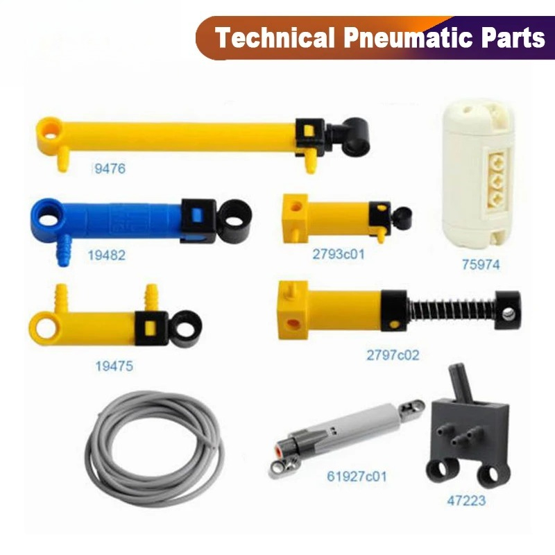 Lego Set Technic - 9 adet MOC teknik pnömatik parça