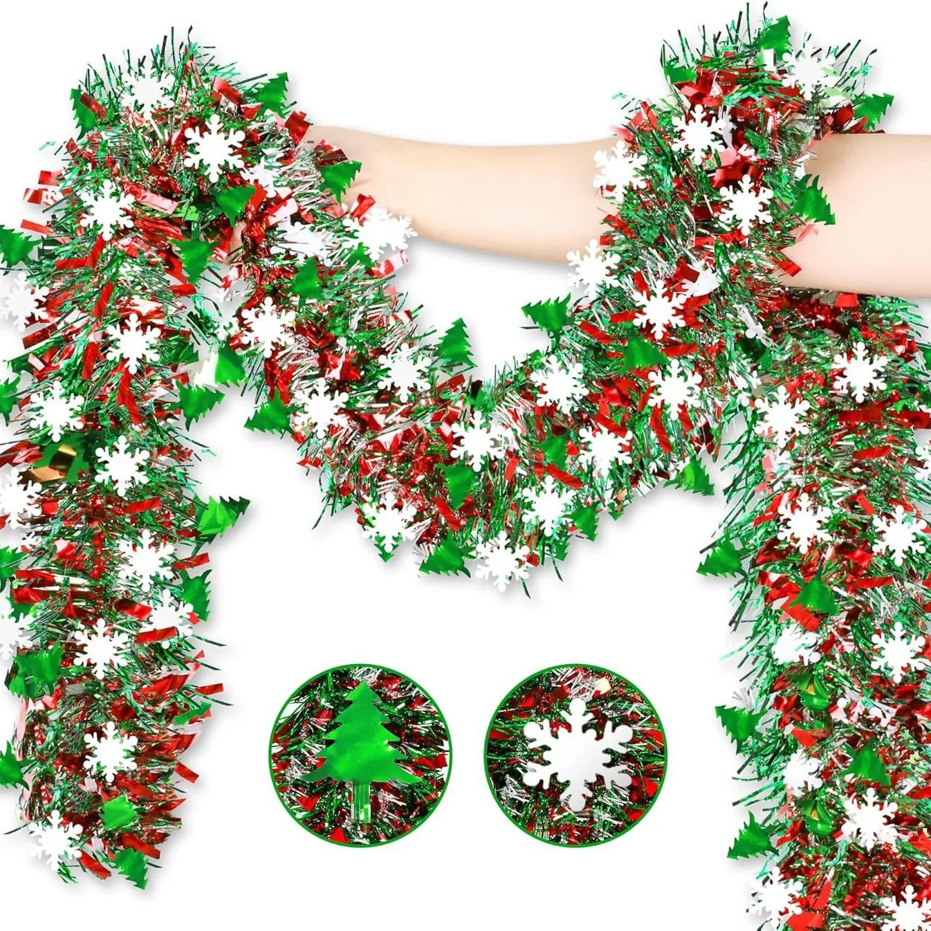 2M Noel Kar Tanesi Simli Çelen - Tinsel Garland Decoration incelemesi ve fiyatı