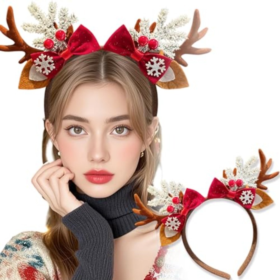 Kadınlar için Sevimli Noel Taç - Reindeer Antlers Headband incelemesi ve fiyatı