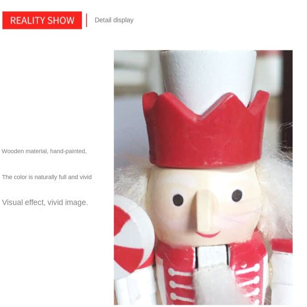 5 adet, Mutlu Noeller temalı,  - Nutcracker Figurine incelemesi ve fiyatı