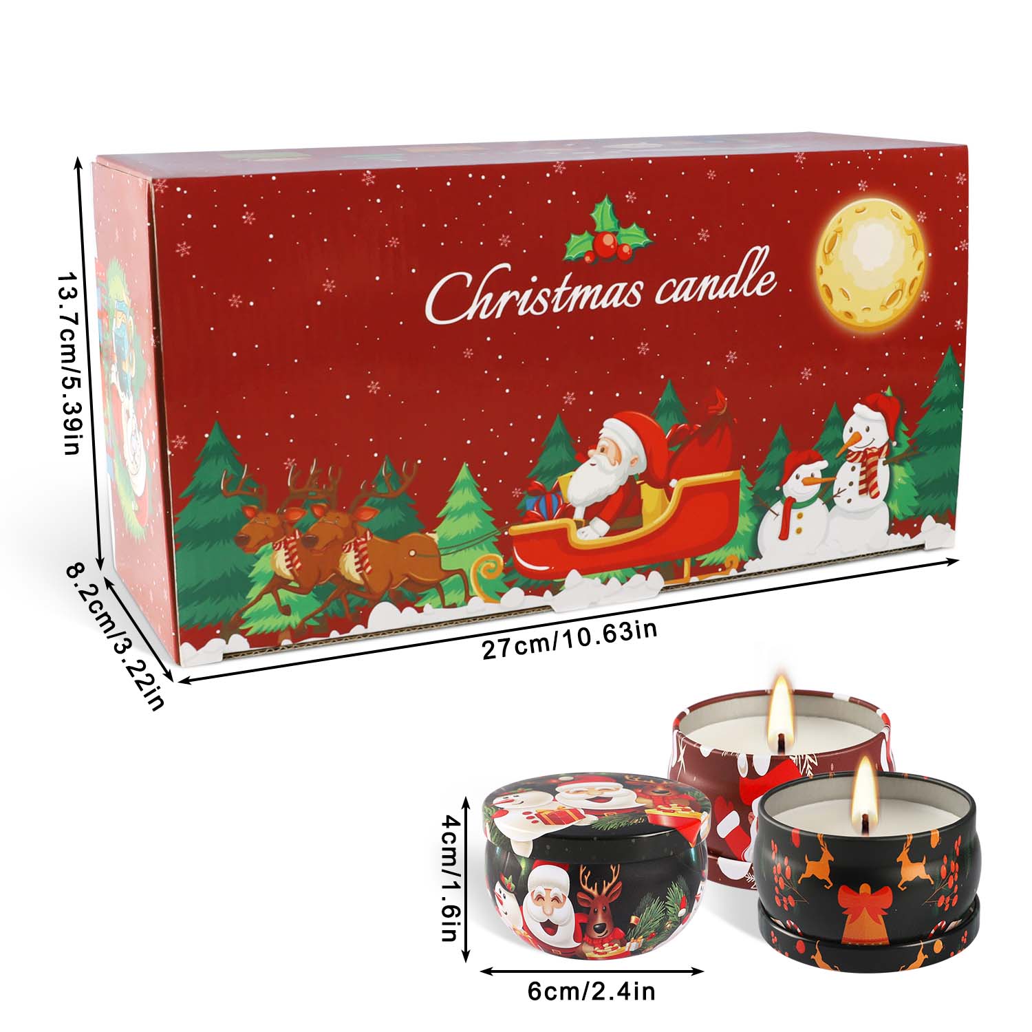 2.3 inç, 16 Parçalı Noel Kokul - Holiday Candle Set incelemesi ve fiyatı