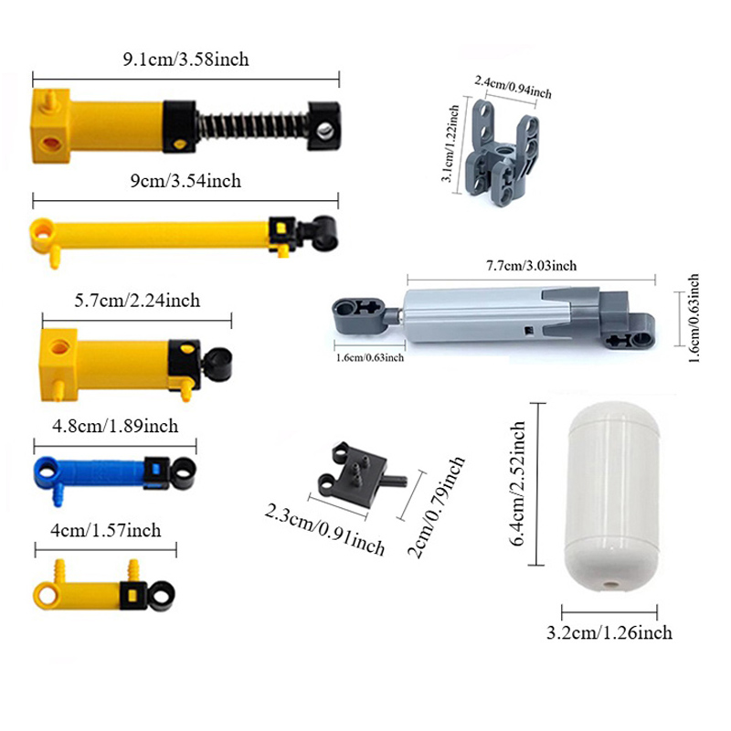 9 adet MOC teknik pnömatik par - Lego Set Technic incelemesi ve fiyatı